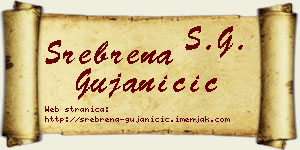 Srebrena Gujaničić vizit kartica